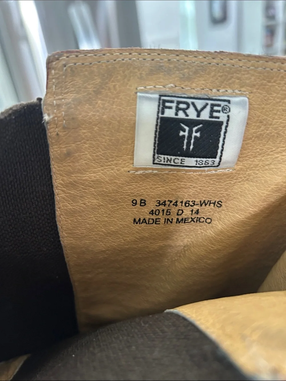 Frye Molly Gore Tall Riding Boot Brown Leather 9B
